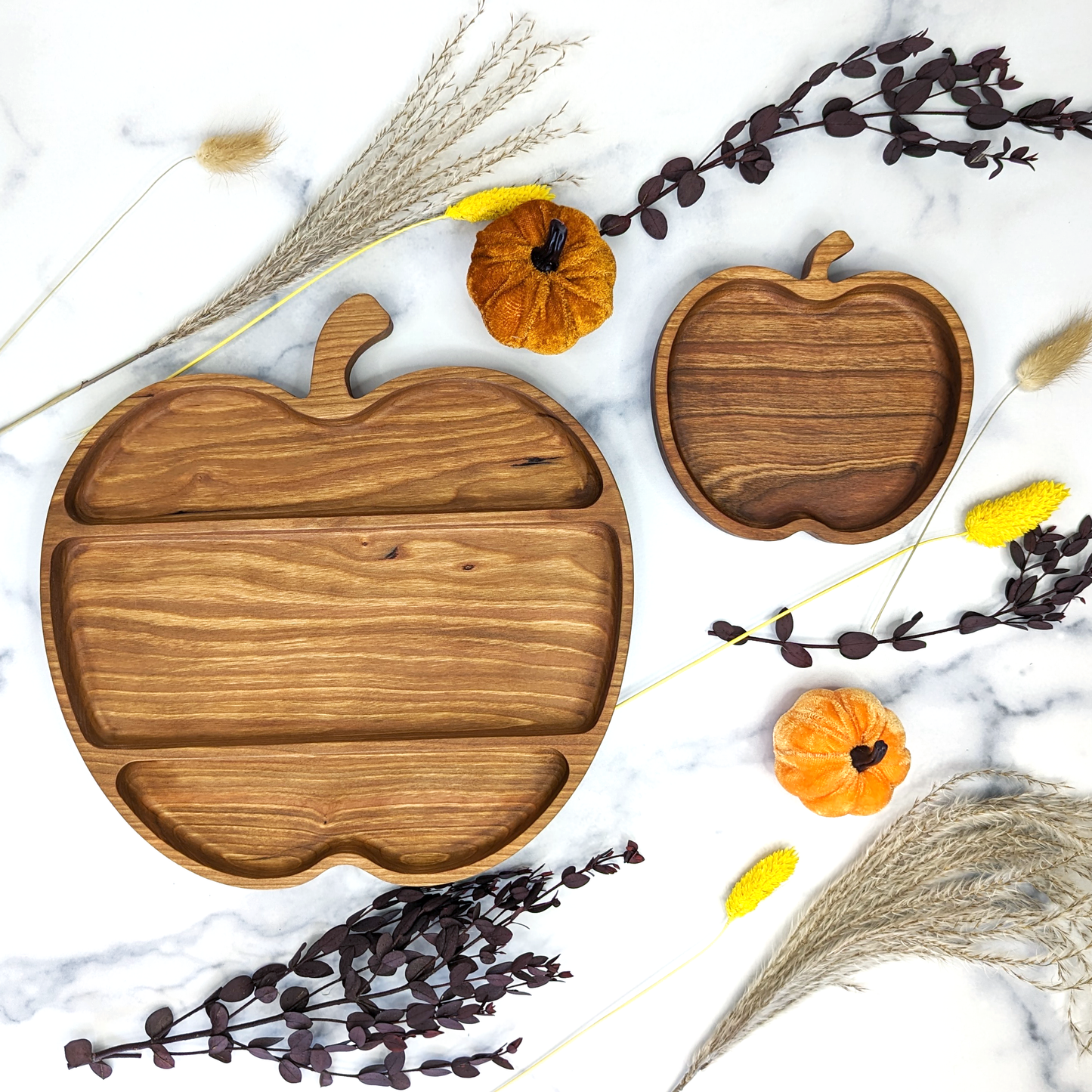 Cherry Hardwood Tray - Apple - Small