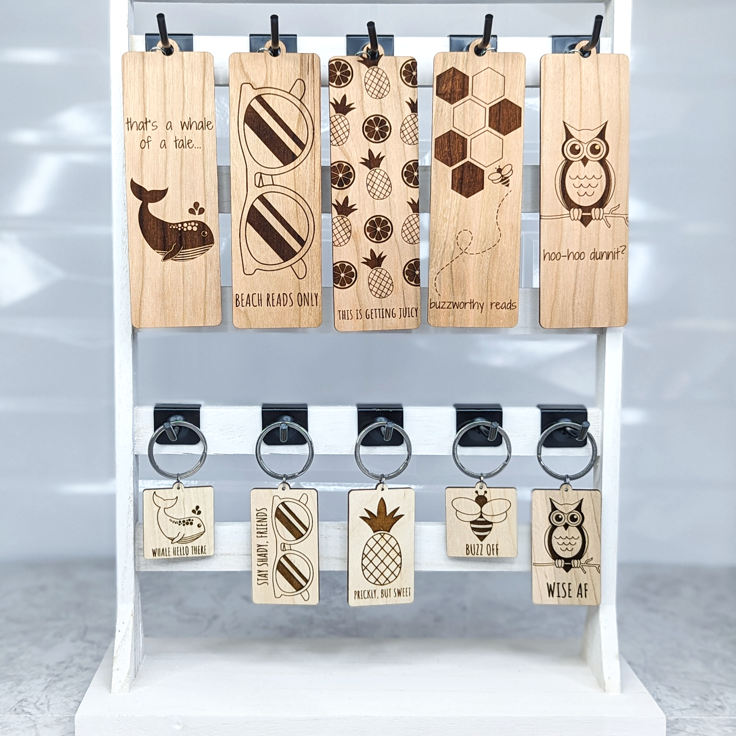 Maple Wood Keychain - Owl