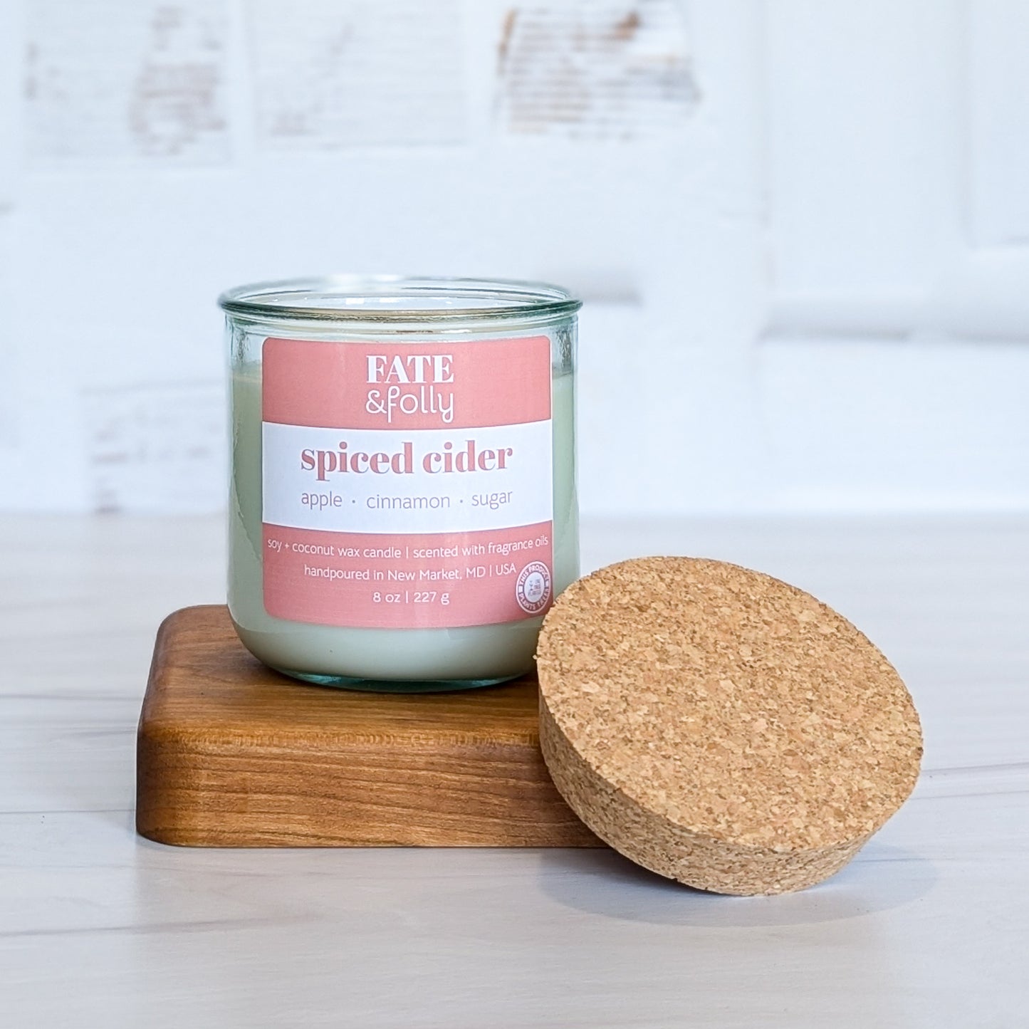 8oz Premium Soy/Coconut Wax Candle - Spiced Cider