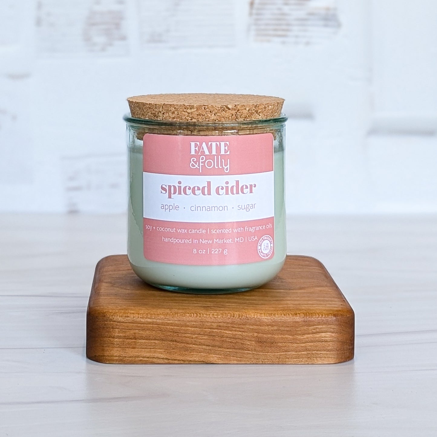 8oz Premium Soy/Coconut Wax Candle - Spiced Cider