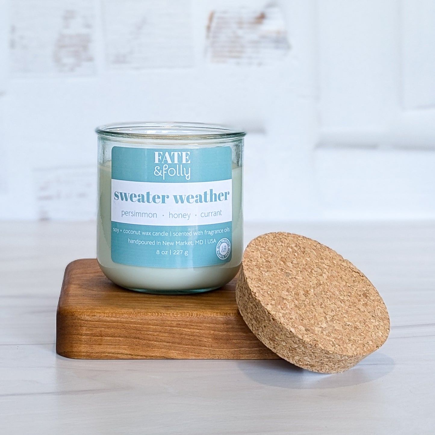 8oz Premium Soy/Coconut Wax Candle - Sweater Weather