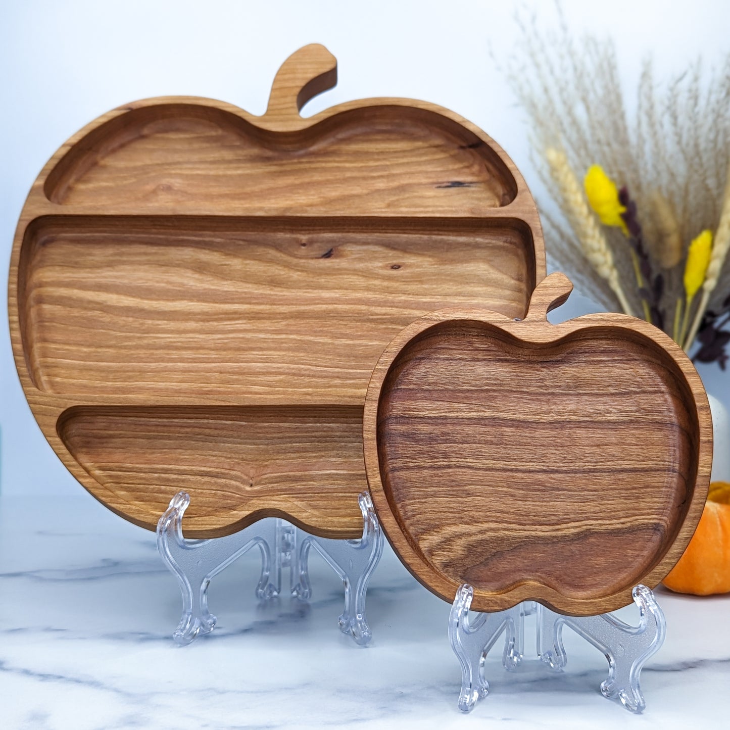 Cherry Hardwood Tray - Apple - Small