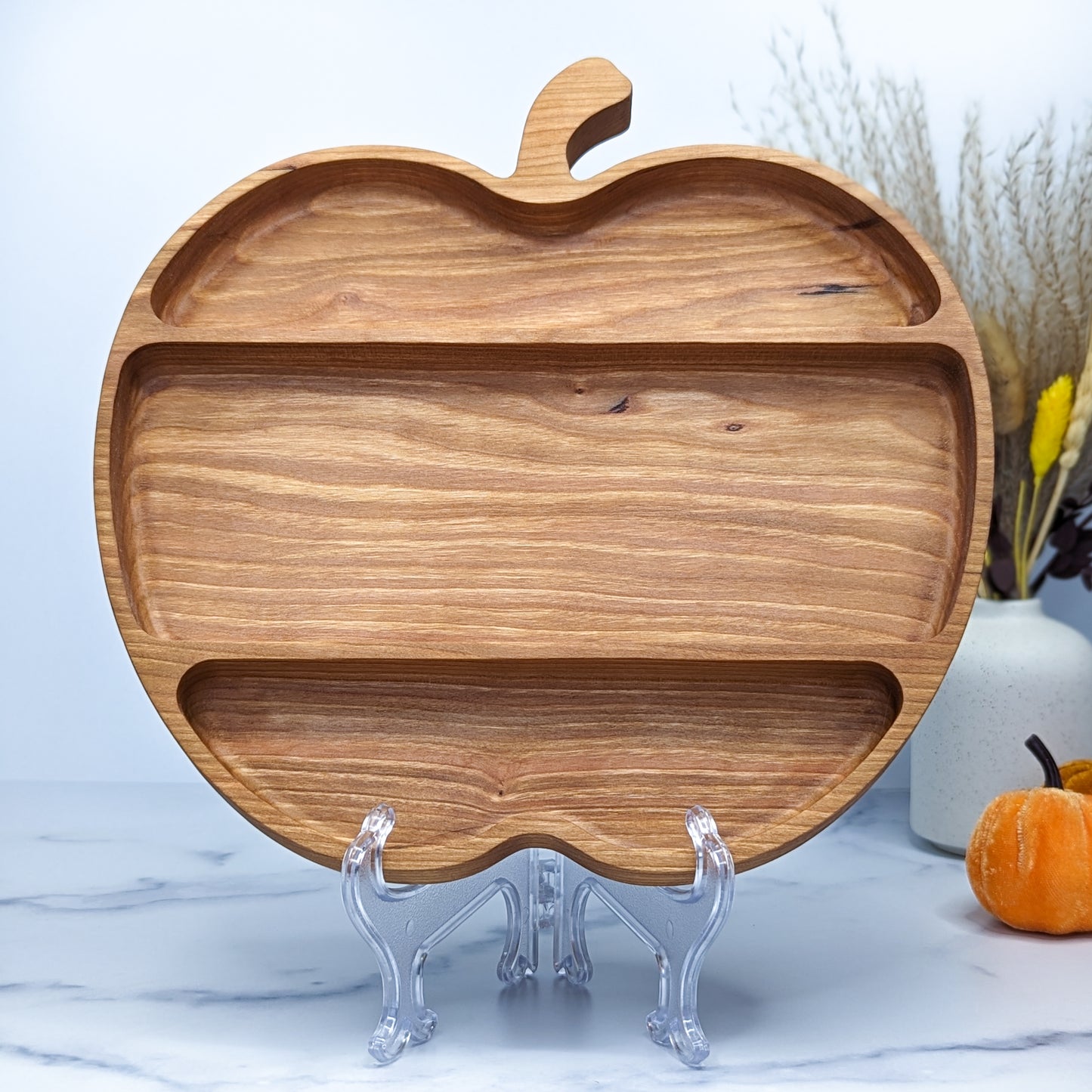 Cherry Hardwood Tray - Apple - Large