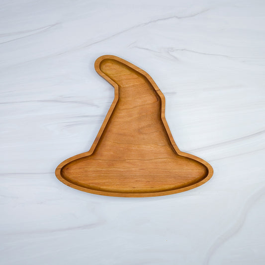 Cherry Hardwood Tray - Witch Hat
