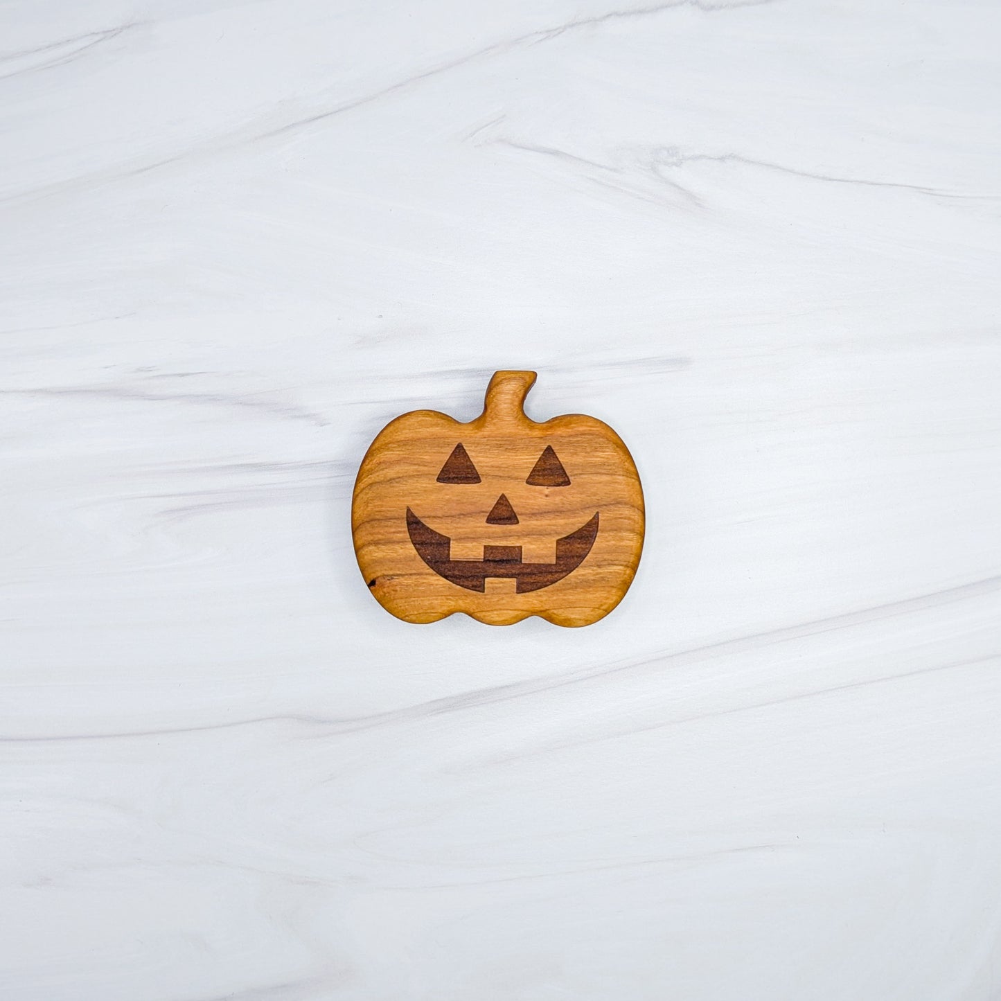 Cherry Hardwood Bottle Opener - Jack O' Lantern