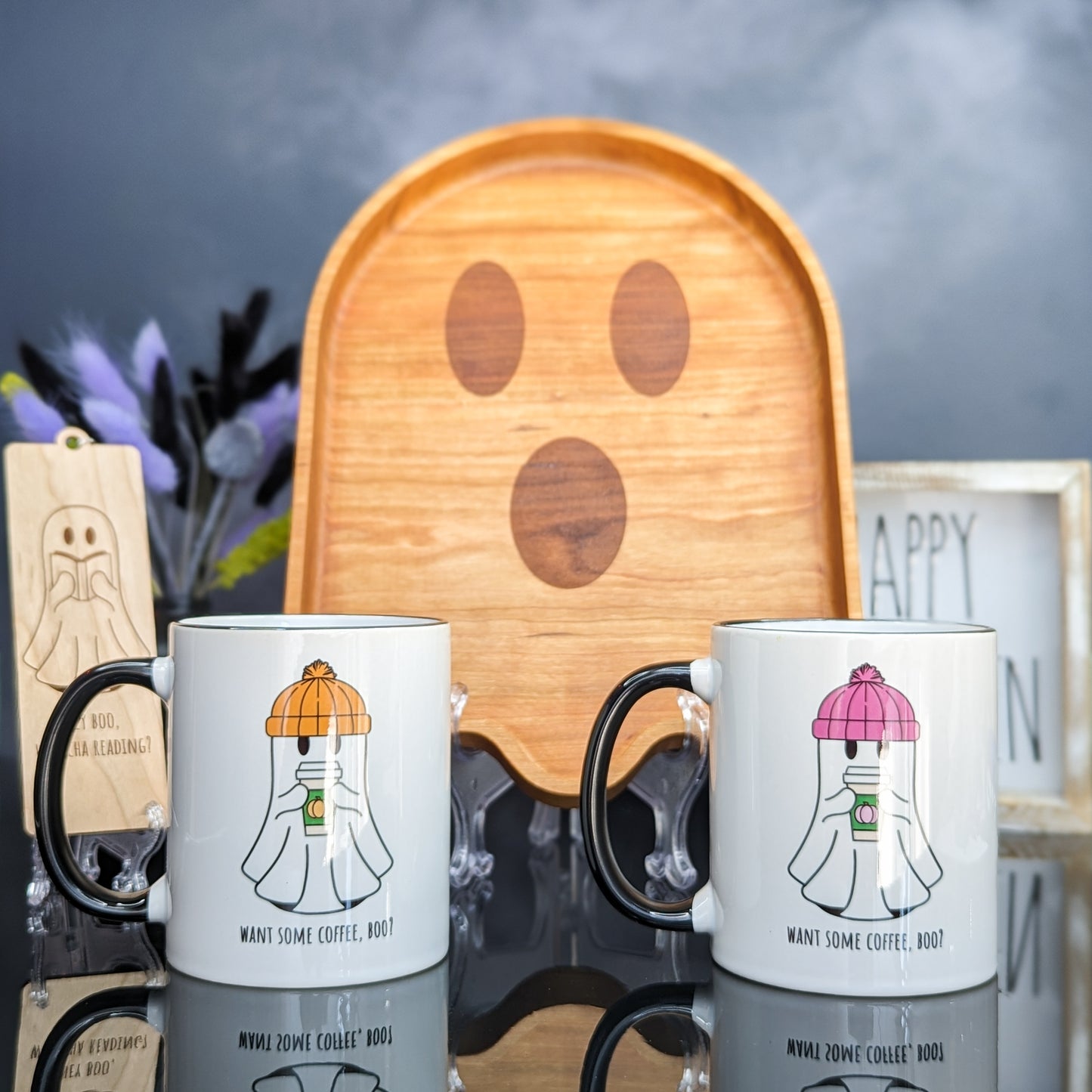 11oz Ceramic Mug - Spooky Boo (Orange)