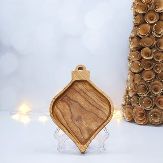 Cherry Hardwood Tray - Oblong Ornament