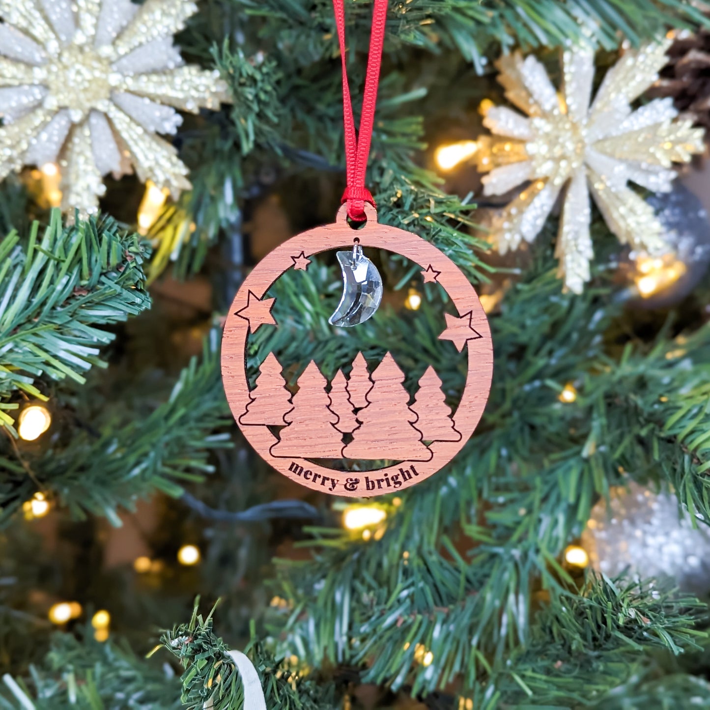 Padauk Hardwood Ornament - Trees