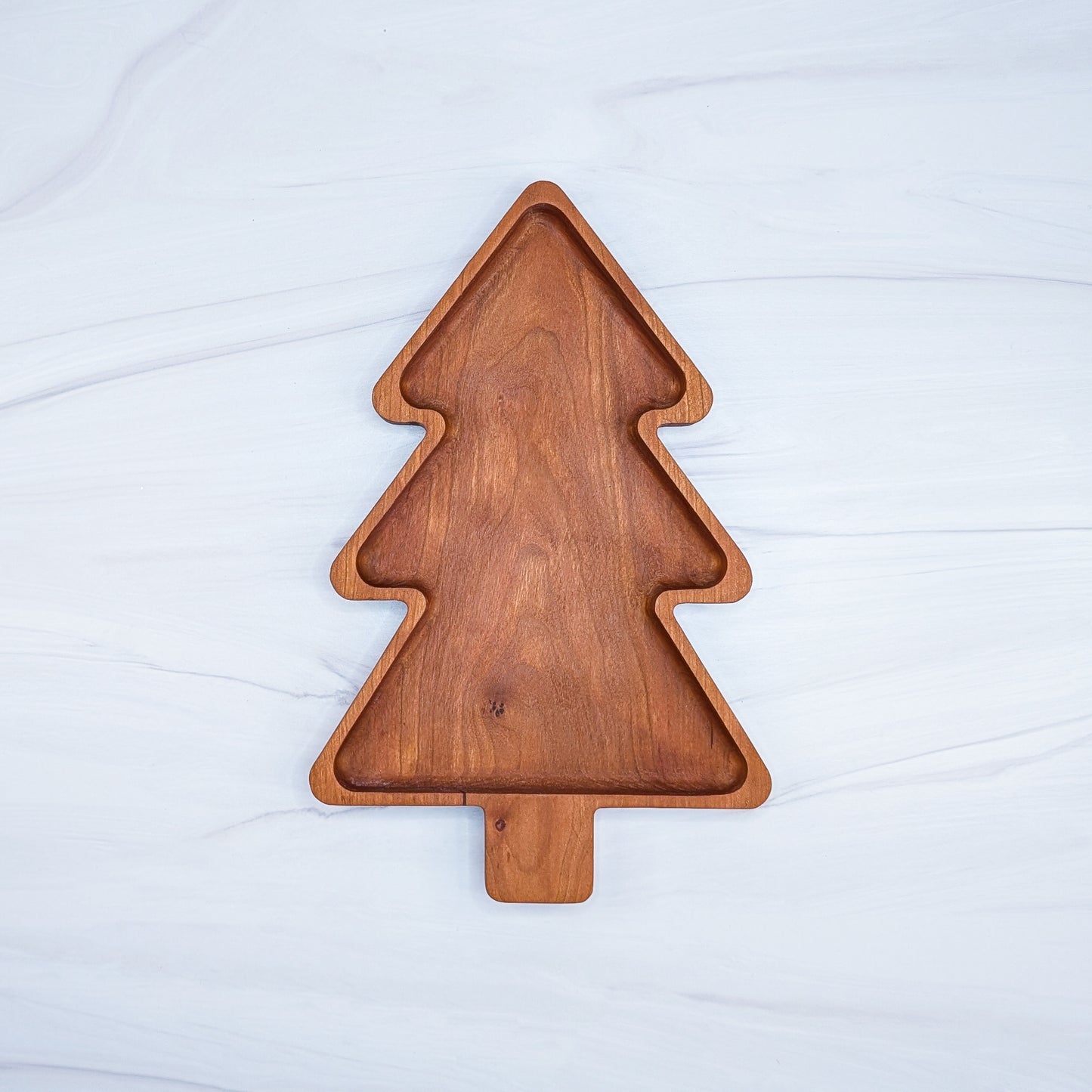 Cherry Hardwood Tray - Medium Tree