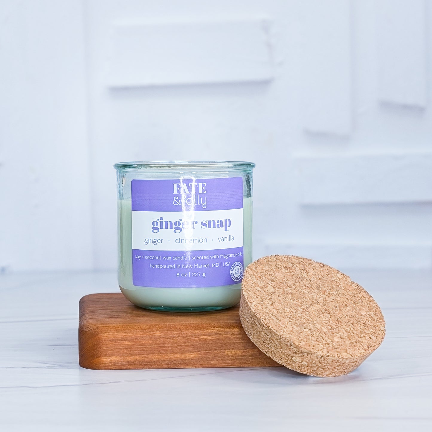 8oz Premium Soy/Coconut Wax Candle - Ginger Snap