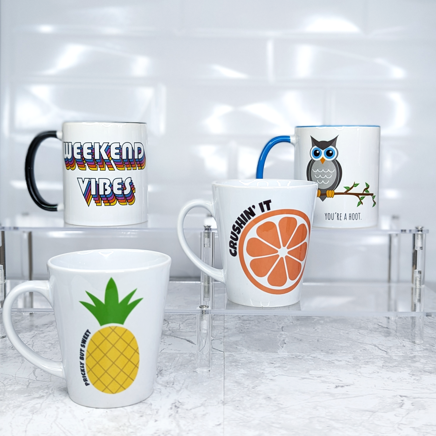 12oz Ceramic Latte Mug - Pineapple