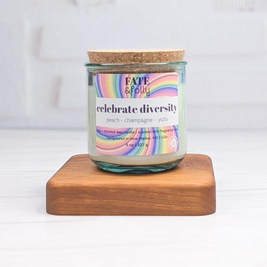 8oz Premium Soy/Coconut Wax Candle - Celebrate Diversity