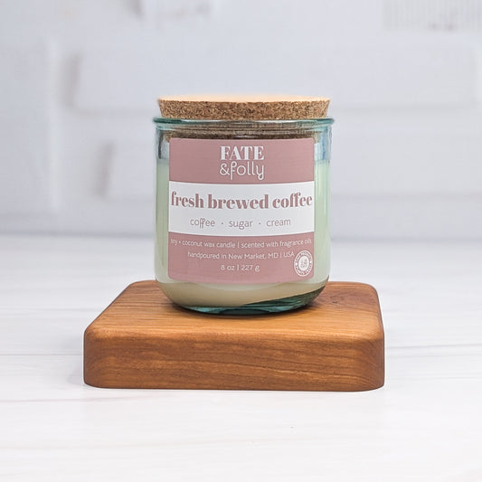 8oz Premium Soy/Coconut Wax Candle - Fresh Brewed Coffee