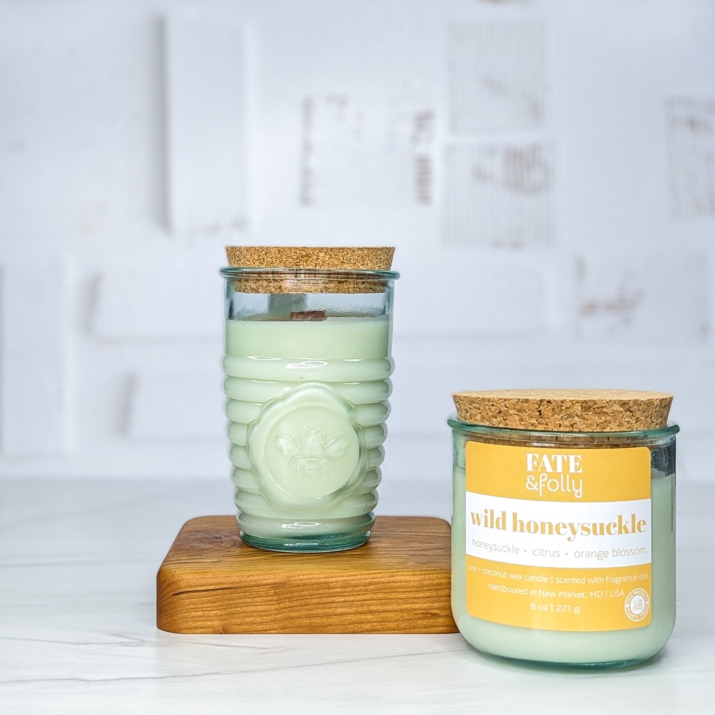 8oz Premium Soy/Coconut Wax Candle - Wild Honeysuckle