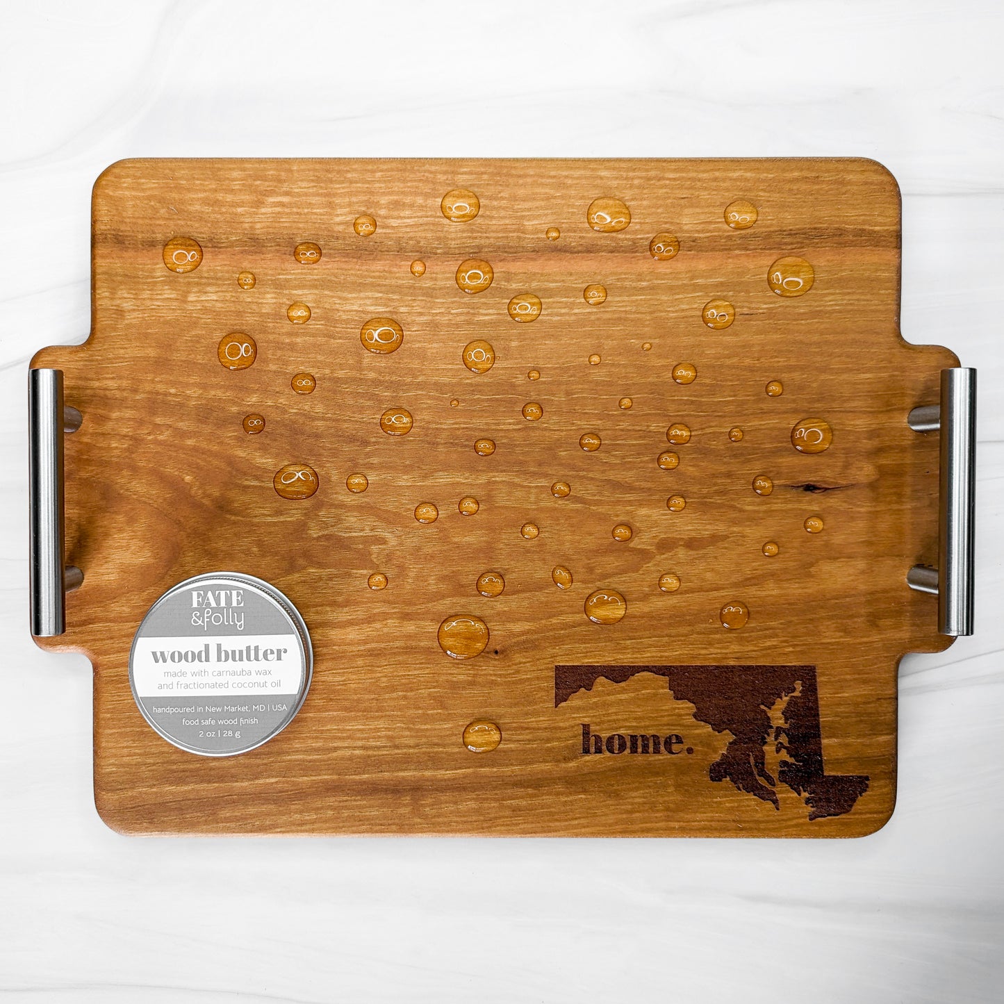 Cherry Hardwood Cheese Board - Maryland - Large