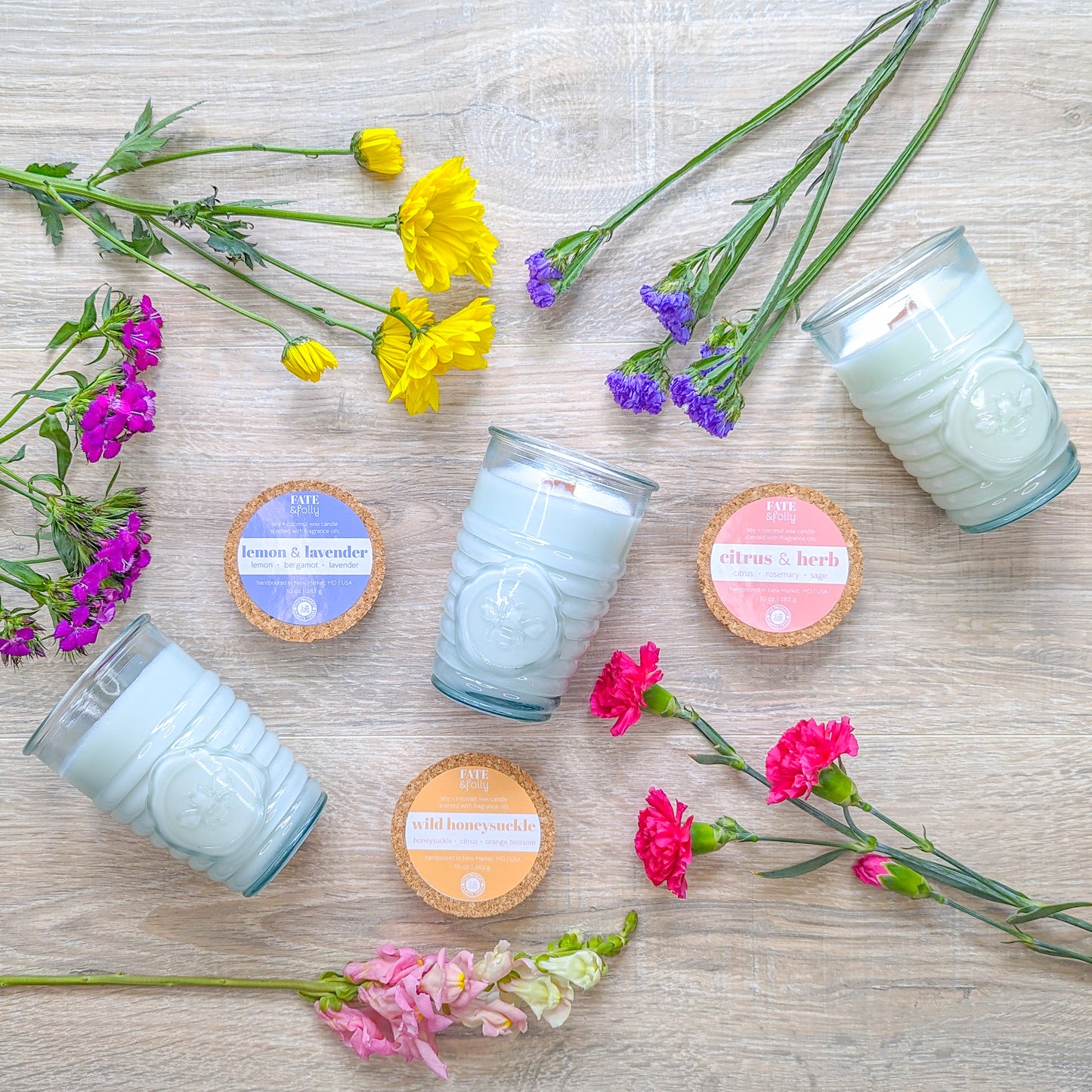 10oz Premium Soy/Coconut Wax Candle - Lemon & Lavender