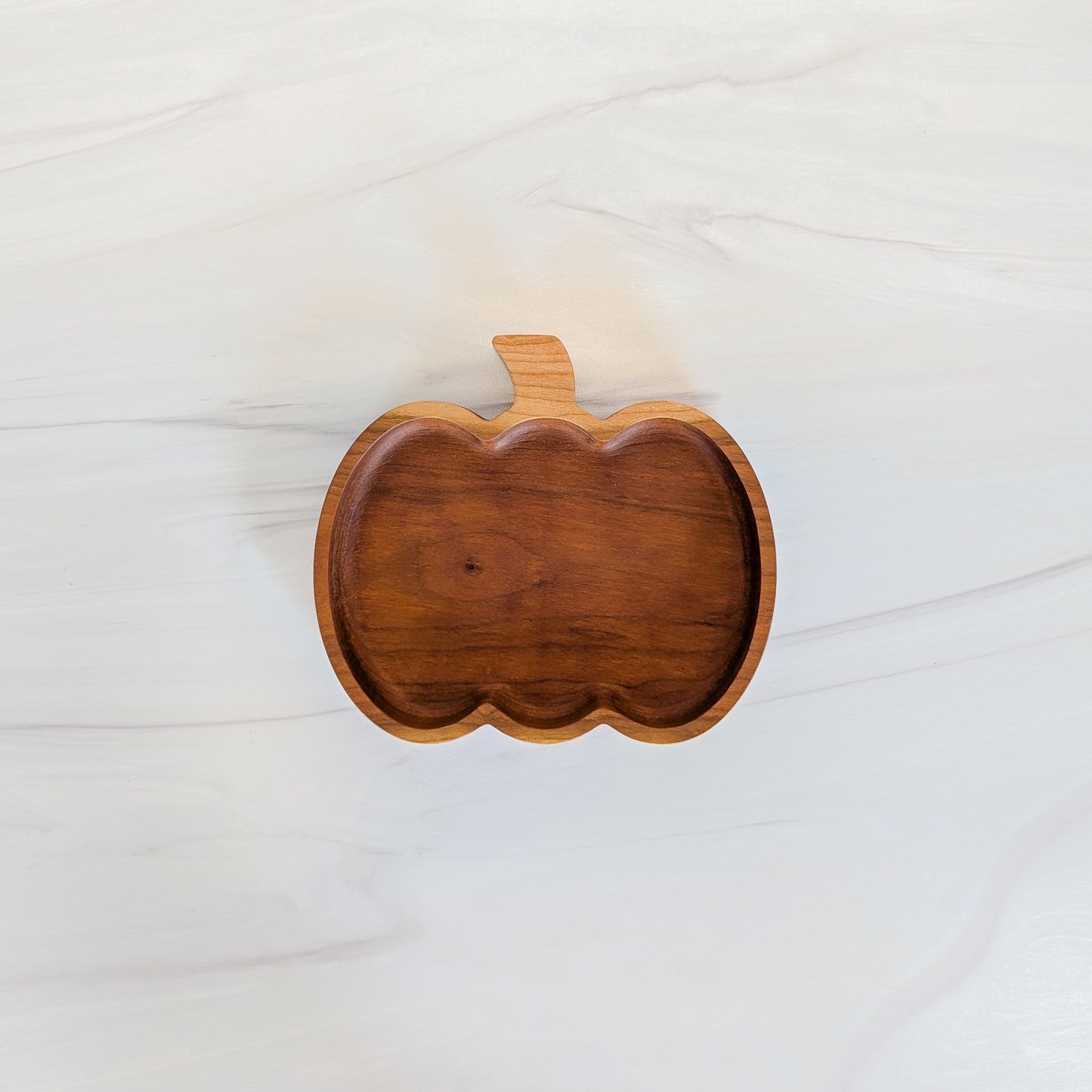 Cherry Hardwood Tray - Pumpkin- Small