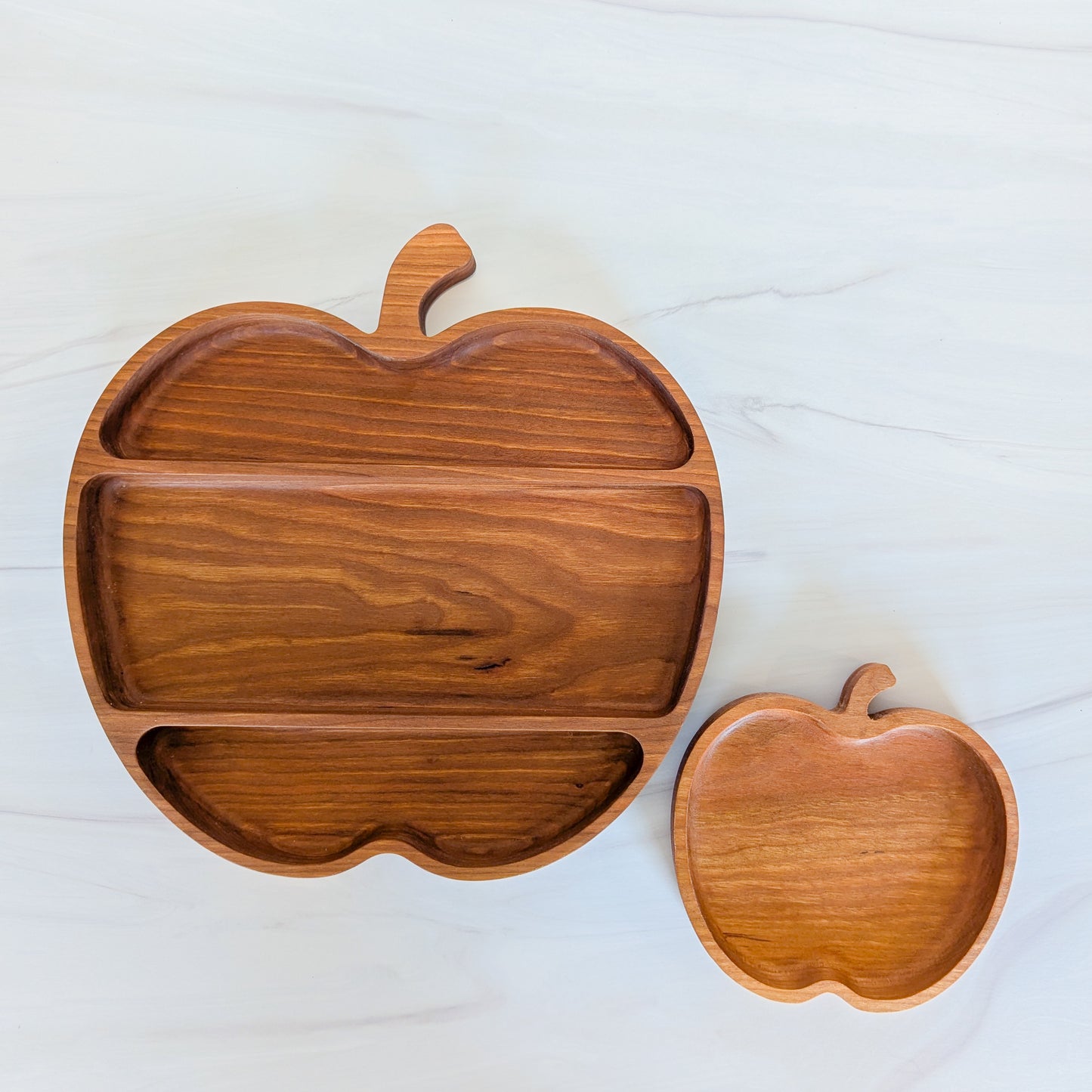 Cherry Hardwood Tray - Apple - Large