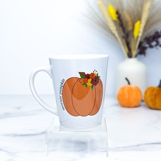 12oz Ceramic Latte Mug - Mornin' Pumpkin
