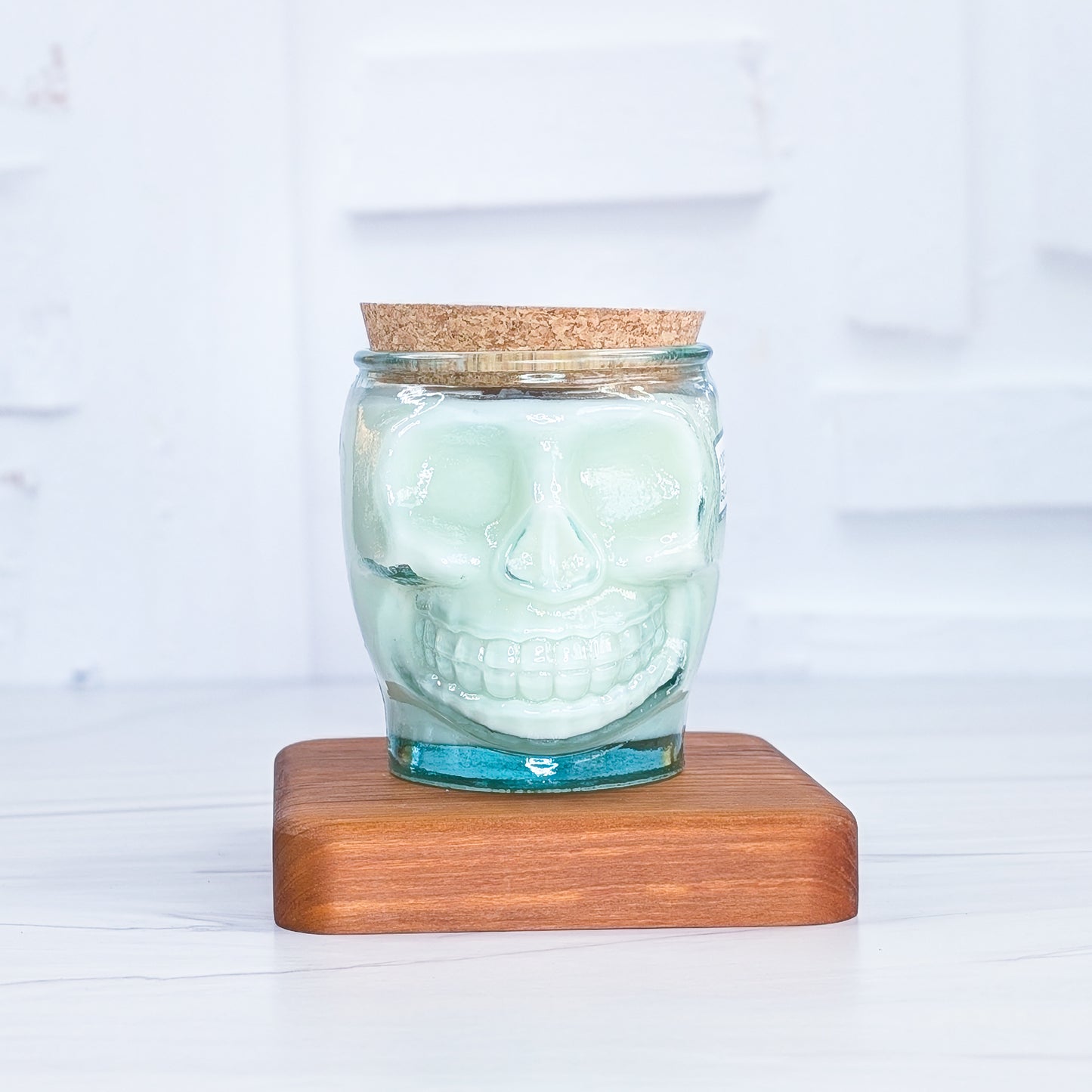 12 oz. Skull - Premium Soy + Coconut Wax Candle with Wood Wick - Winter Solstice