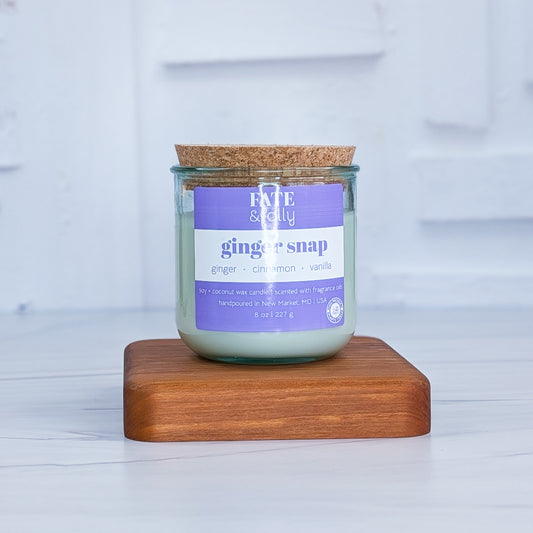 8oz Premium Soy/Coconut Wax Candle - Ginger Snap