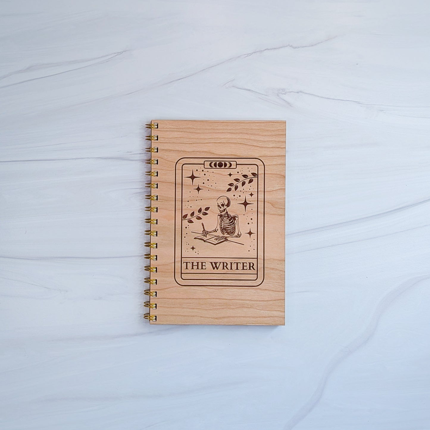 Cherry Wood Notebook - The Writer